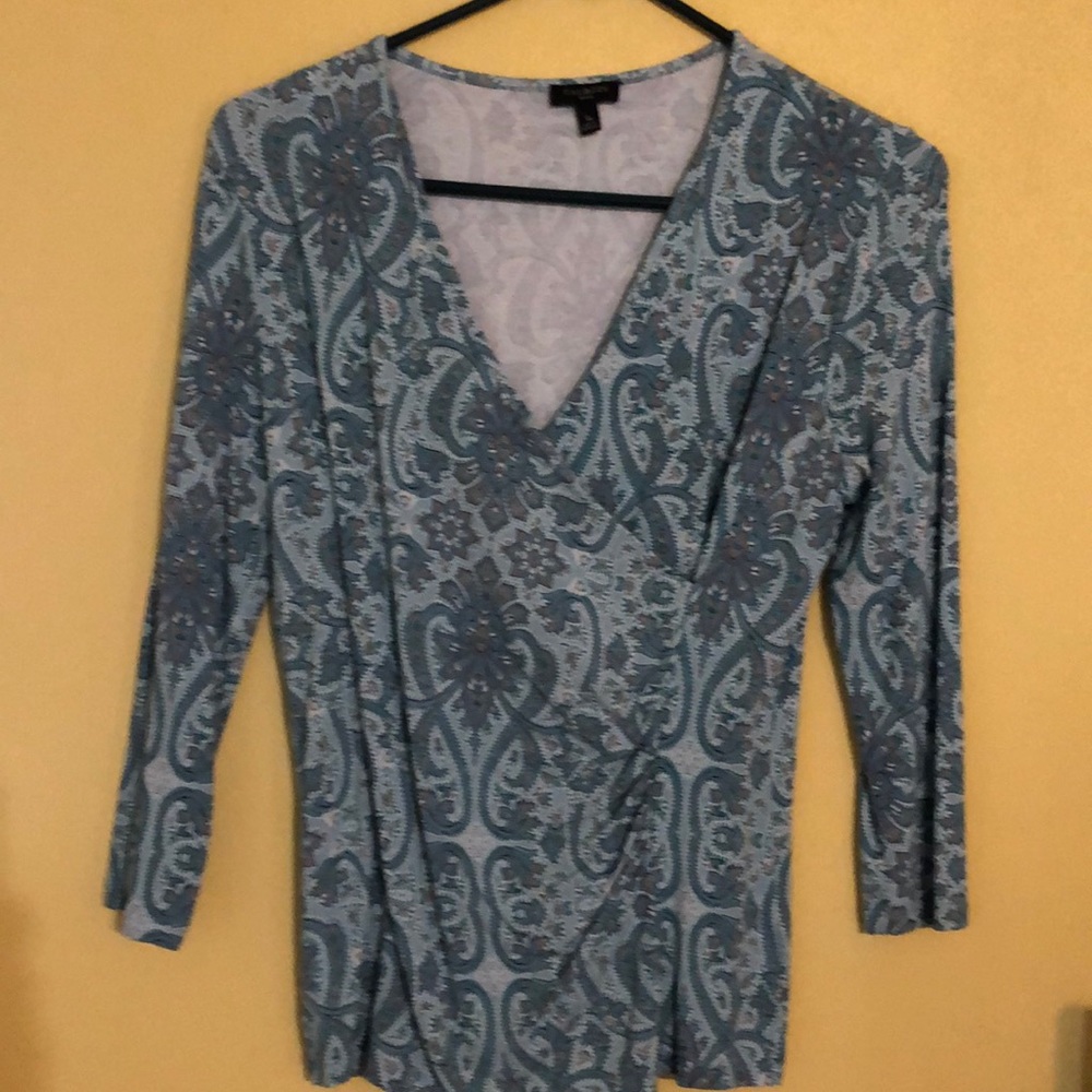 Talbots faux wrap top